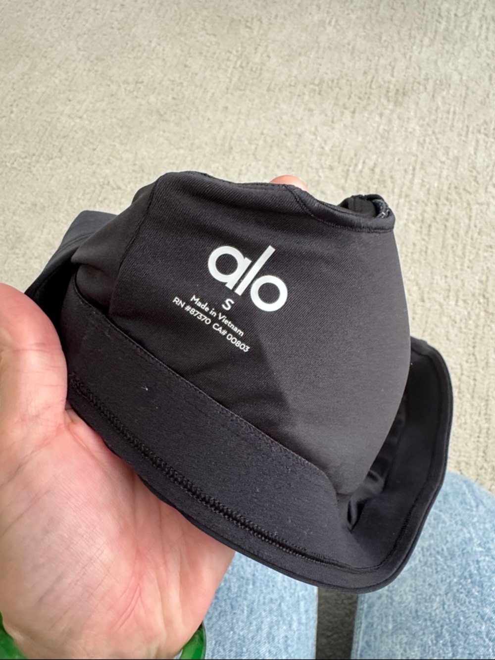 ALO Yoga Black Racerback Sports Bra - Picture 3 of 5
